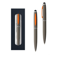 Luxury promotion stylus ballpoint metal design pen with custom logo